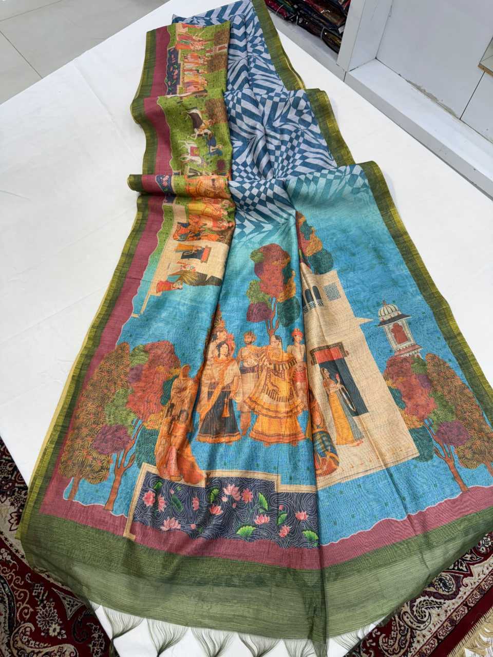 Ynf Soft Silk KESH505 DHANWARI SILK 130 Sarees Wedding Collections Festive Collections Wholesale Printed Sarees Traditional Sarees Onam Collections Manufacturer