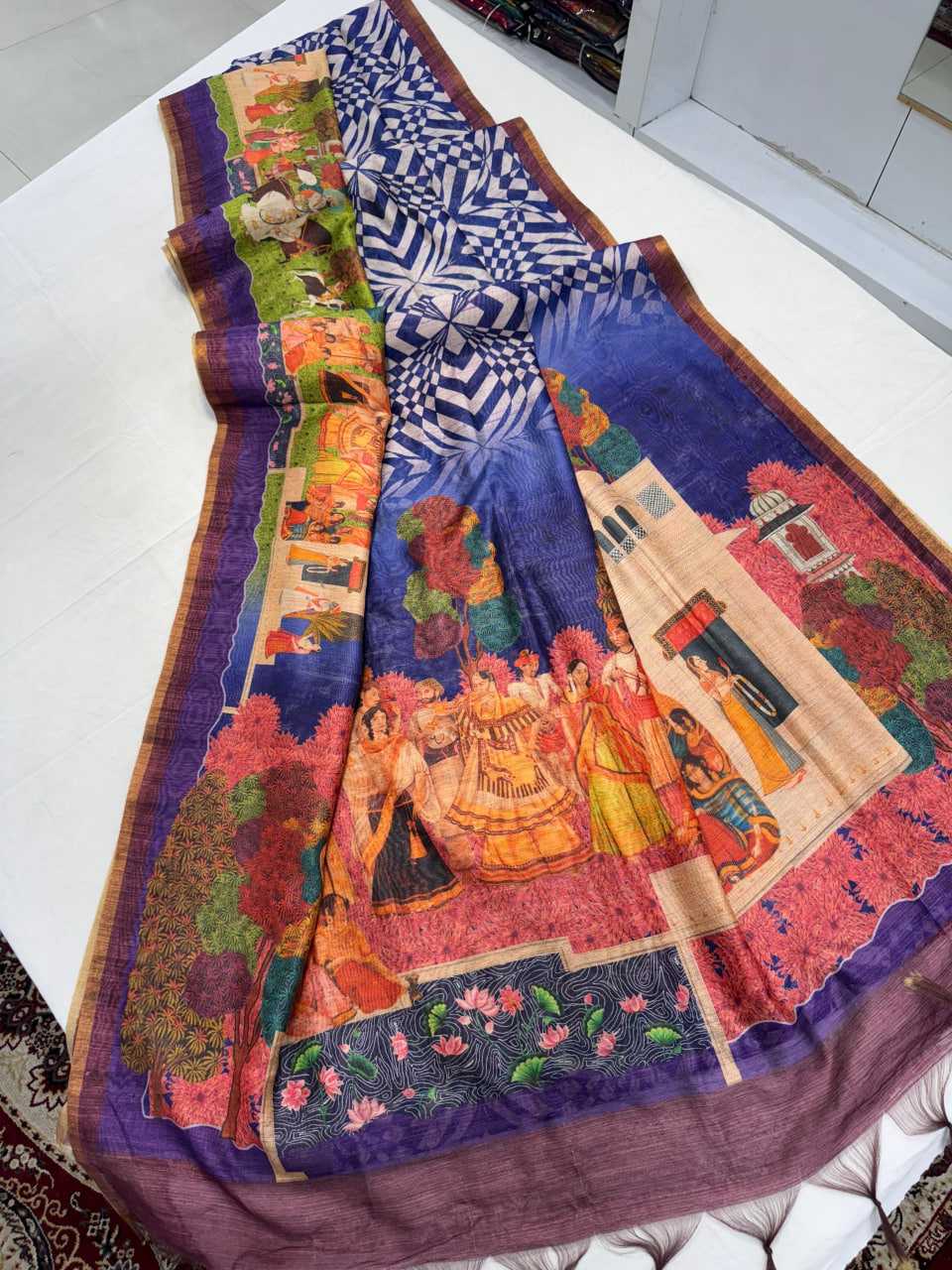 Ynf Soft Silk KESH505 DHANWARI SILK 130 Sarees Wedding Collections Festive Collections Wholesale Printed Sarees Traditional Sarees Onam Collections Manufacturer