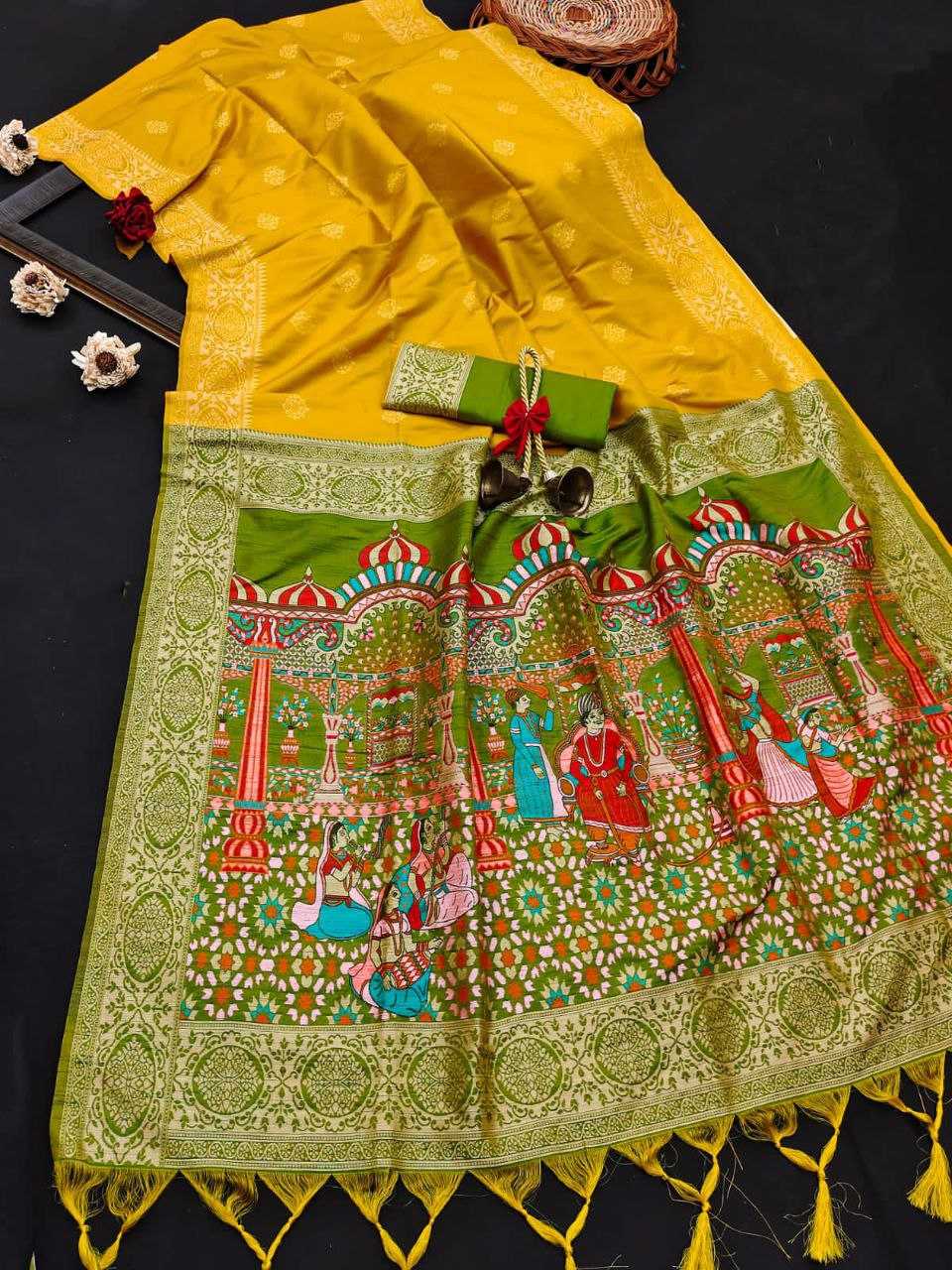 Ynf Soft Silk KESH505 HANDLOOM TAJ Sarees Wedding Collections Festive Collections Wholesale Silk Sarees Sarees With Blouse Onam Collections Manufacturer