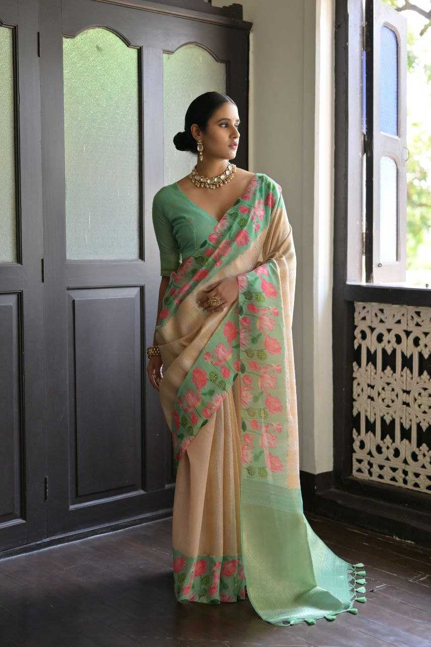 Ynf Soft Silk KESH505 SONITA FLOWER Silk Sarees Wholesale Printed Silk Saree Manufacturer