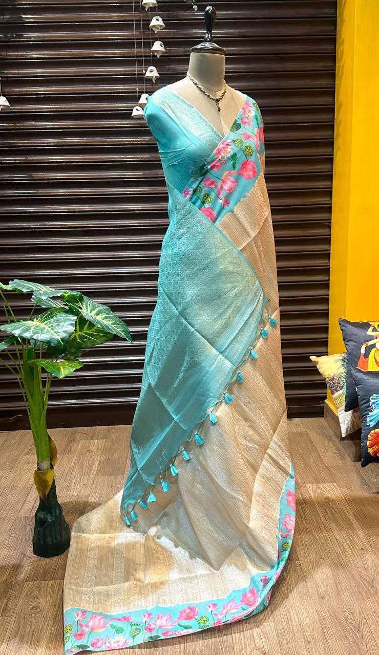 Ynf Soft Silk KESH505 SONITA FLOWER Silk Sarees Wholesale Printed Silk Saree Manufacturer
