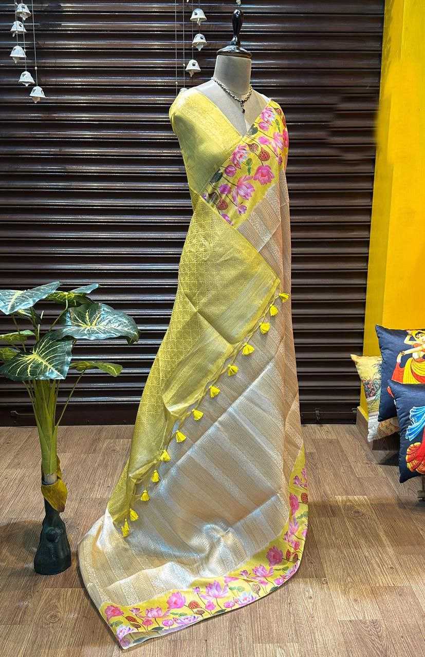 Ynf Soft Silk KESH505 SONITA FLOWER Silk Sarees Wholesale Printed Silk Saree Manufacturer