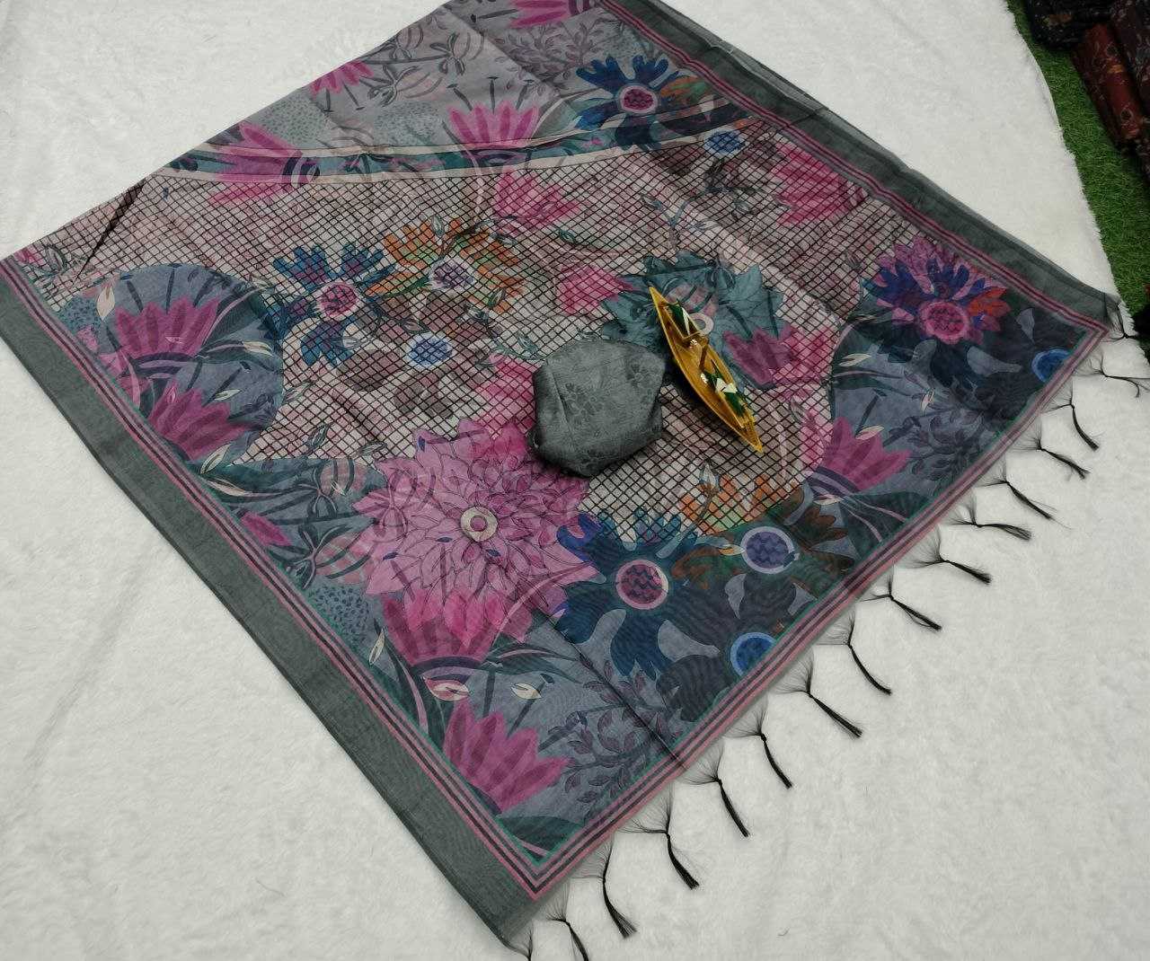 Ynf Soft Silk KESH525 BLACKBERRY RAW SILK VOl-2 Silk Sarees Wholesale Raw Silk Sarees Manufacturer