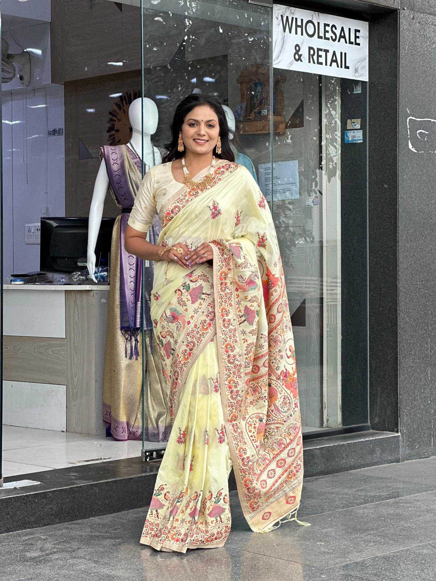 Ynf Soft Silk RIN118 pashmina Silk Sarees Wholesale Soft Silk Sarees Designer Silk Sarees Silk Sarees For Weddings Manufacturer