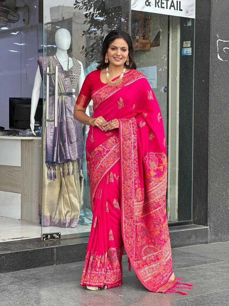 Ynf Soft Silk RIN118 pashmina Silk Sarees Wholesale Soft Silk Sarees Designer Silk Sarees Silk Sarees For Weddings Manufacturer