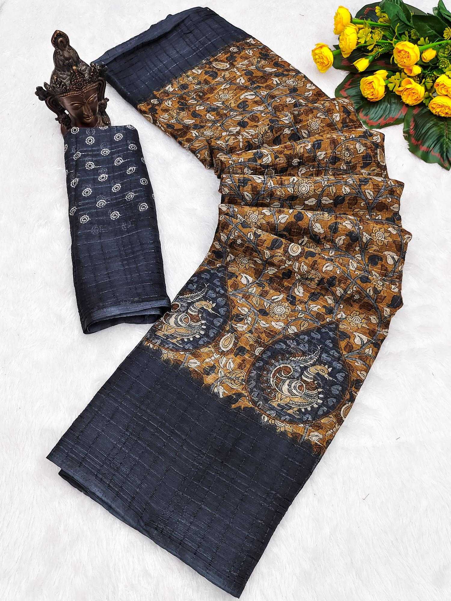 Ynf Soft Silk RIN118 SAND Silk Sarees Wholesale Soft Silk Sarees Printed Silk Saree Ikkat Silk Sarees Manufacturer