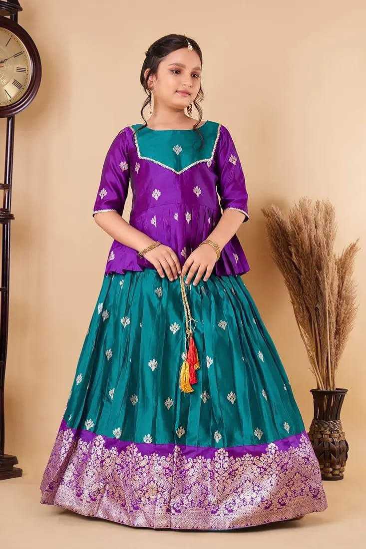 Ynf Soft Silk RIN204 BALMA Kids Wear Festive Collections Wholesale Kids Lehenga Choli Kids Festive Wear Kids Silk Dress Manufacturer