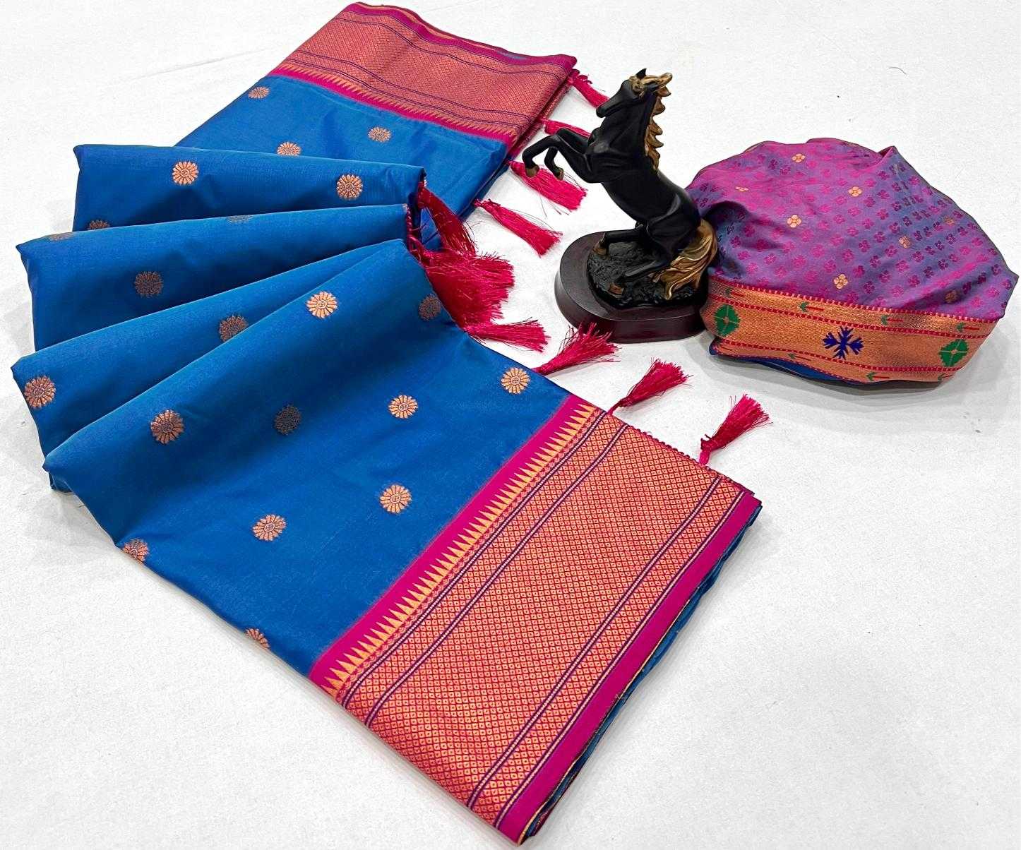 Ynf Soft Silk RIN209 Kalanjali Paithani Silk Sarees Wholesale Paithani Sarees Soft Silk Sarees Zari Border Silk Sarees Manufacturer