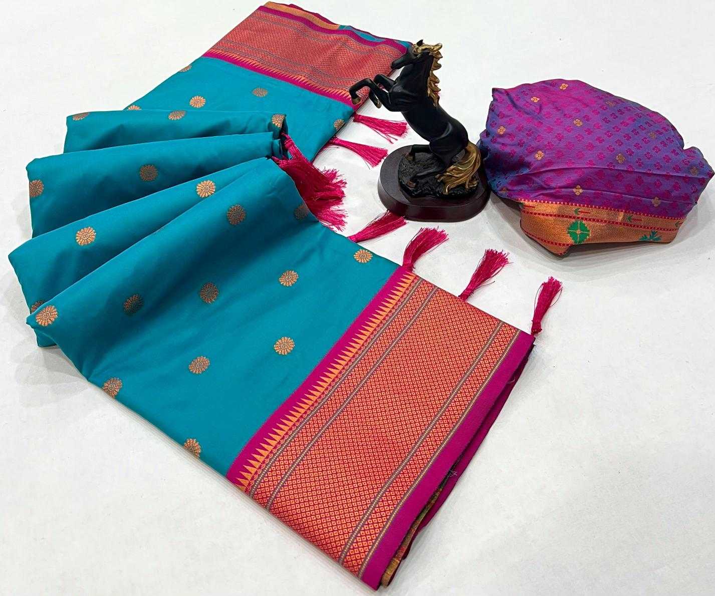 Ynf Soft Silk RIN209 Kalanjali Paithani Silk Sarees Wholesale Paithani Sarees Soft Silk Sarees Zari Border Silk Sarees Manufacturer
