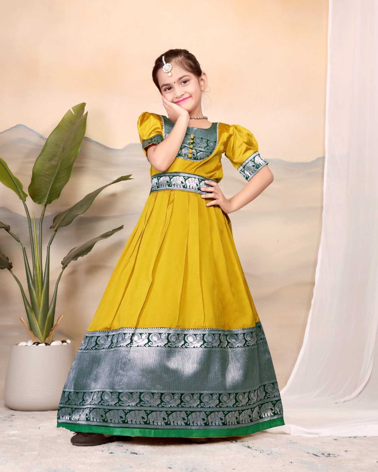 Ynf Soft Tapeta Silk RIN222 HK-116 Kids Wear Wholesale Kids Lehenga Kids Lehenga Choli Baby Girl Lehenga Manufacturer
