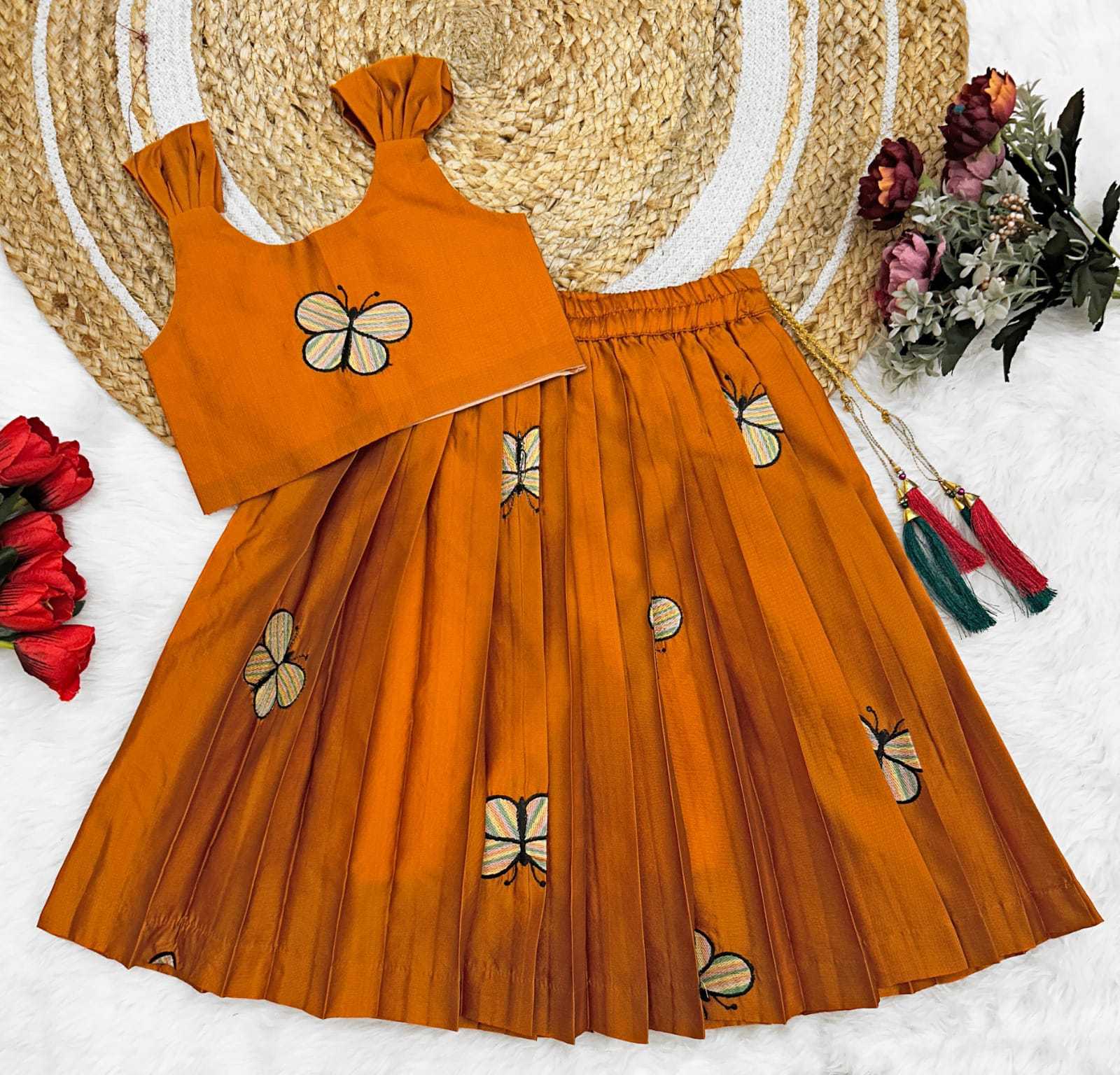 Ynf Soft Tapeta Silk RIN222 HK-119 Kids Wear Wholesale Kids Lehenga Kids Lehenga Choli Baby Girl Lehenga Manufacturer