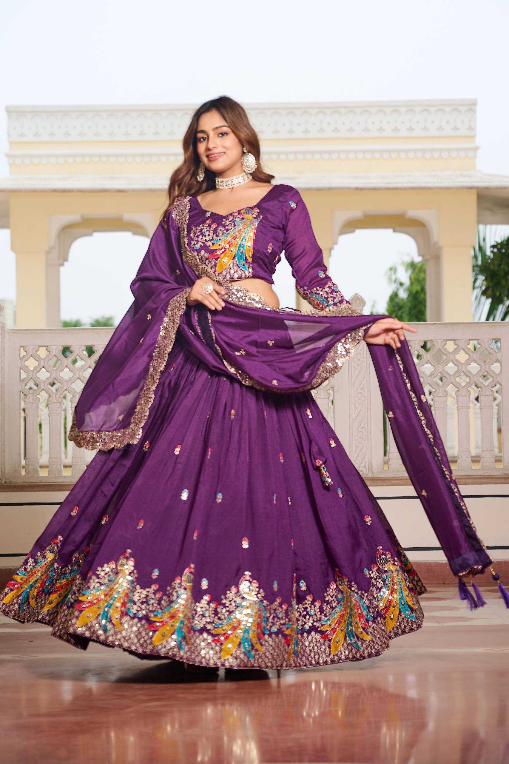 Ynf Soft Vichitra RIN197 3046 Lehengas Wholesale Designer Lehenga Fancy Lehenga Bridal Lehenga Manufacturer