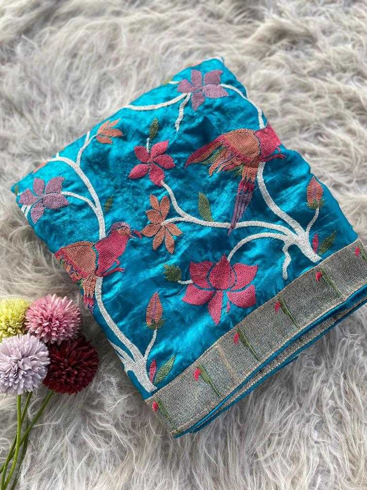 Ynf Space Silk KESH249 KINGFISHER Silk Sarees Wholesale Soft Silk Sarees Designer Silk Sarees Embroidered Silk Sarees Manufacturer
