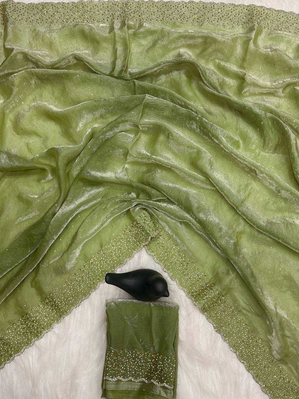 Ynf Space Silk RIN189 1189 Sarees Wholesale Party Wear Sarees Fancy Sarees Stone Work Saree Manufacturer
