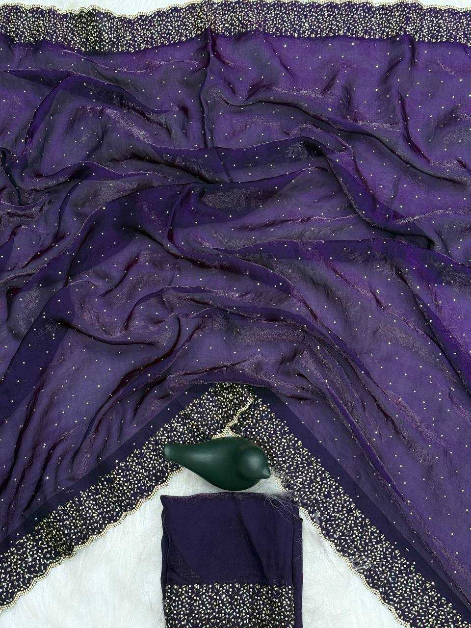 Ynf Space Silk RIN189 1189 Sarees Wholesale Party Wear Sarees Fancy Sarees Stone Work Saree Manufacturer