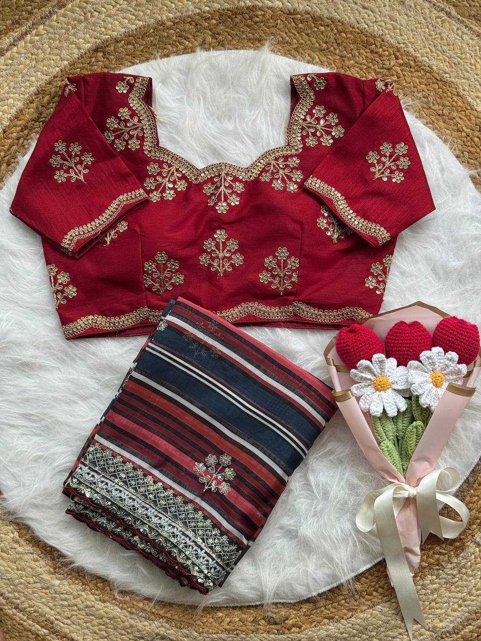 Ynf Tabby Silk RIN105 MIRA Sarees Wholesale Party Wear Sarees Fancy Sarees Sequence Sarees Embroidered Sarees Zari Border Sarees Manufacturer