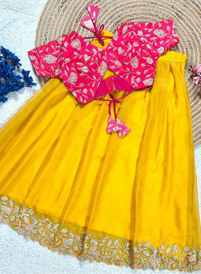 Ynf Tabby Silk RIN235 Stitch Kids Wear Wholesale Kids Lehenga Kids Lehenga Choli Baby Girl Lehenga Manufacturer