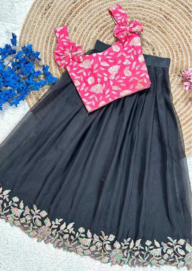Ynf Tabby Silk RIN235 Stitch Kids Wear Wholesale Kids Lehenga Kids Lehenga Choli Baby Girl Lehenga Manufacturer