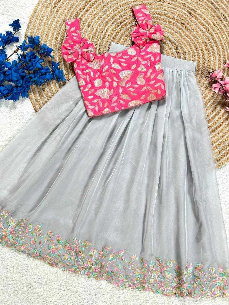 Ynf Tabby Silk RIN235 Stitch Kids Wear Wholesale Kids Lehenga Kids Lehenga Choli Baby Girl Lehenga Manufacturer