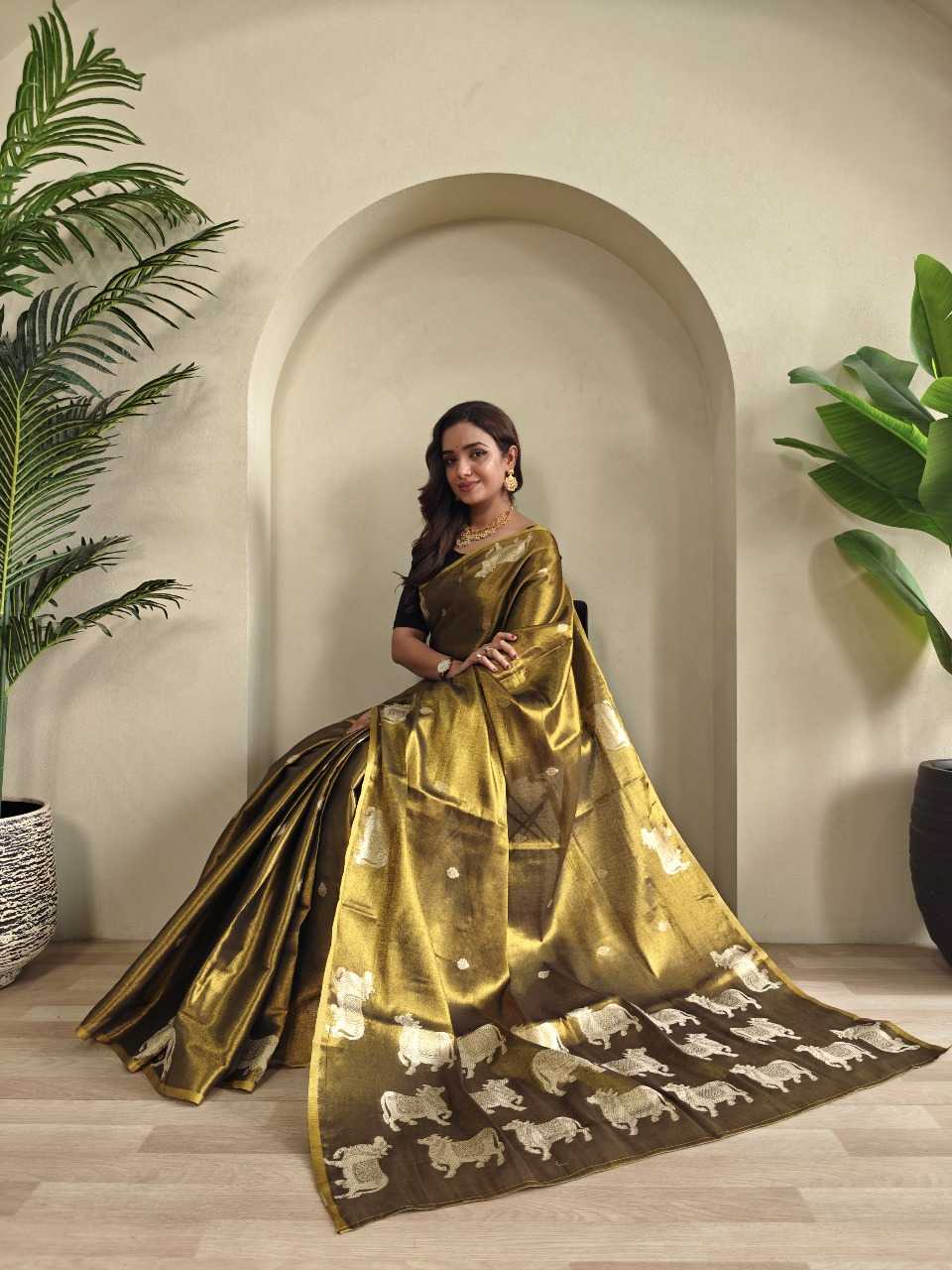 Ynf Tissue RIN197 3015 Sarees Wholesale Designer Sarees Fancy Sarees Bridal Sarees Manufacturer
