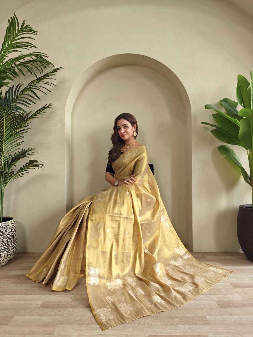 Ynf Tissue RIN197 3015 Sarees Wholesale Designer Sarees Fancy Sarees Bridal Sarees Manufacturer