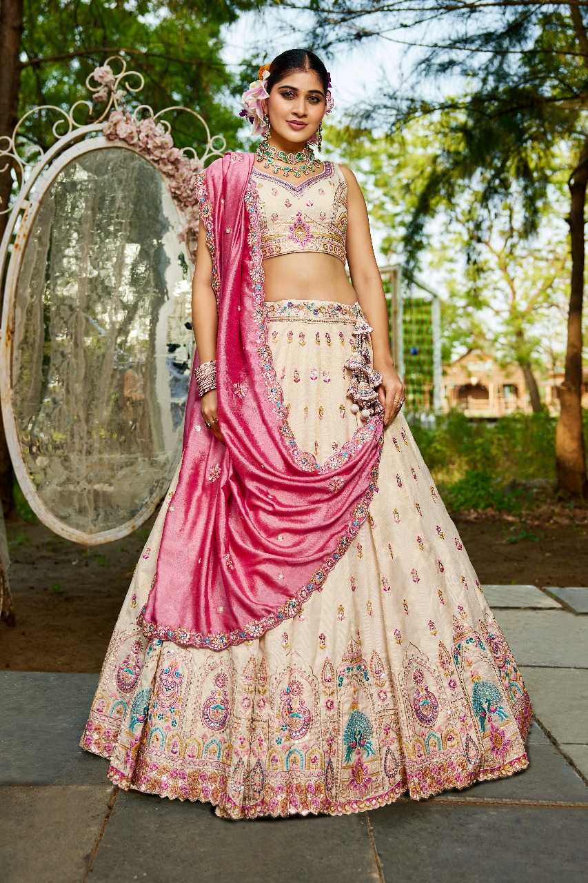 Ynf Tissue RIN197 3026 Lehengas Wholesale Designer Lehenga Bridal Lehenga Embroidered Lehenga Manufacturer