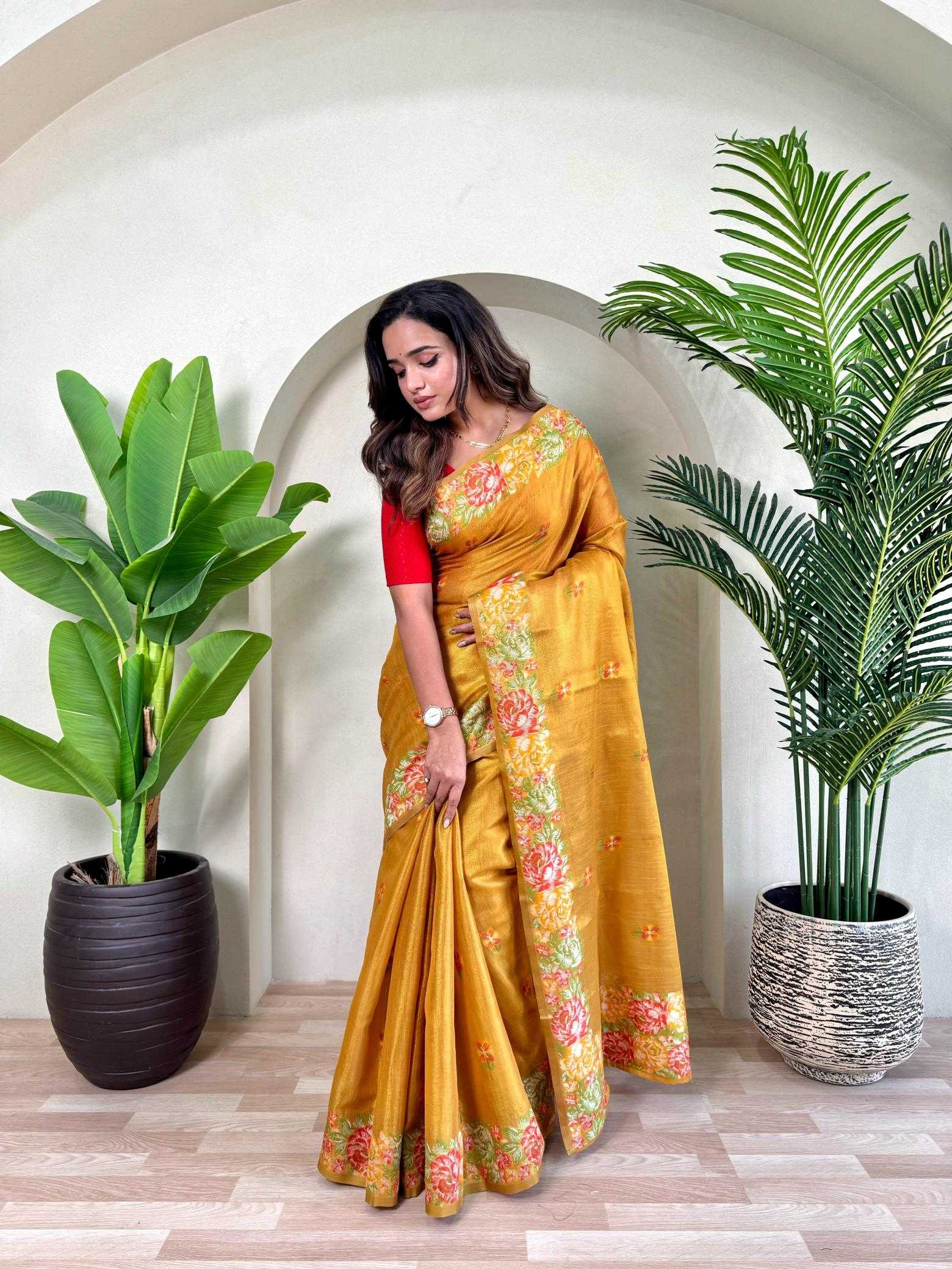 Ynf Tissue Silk KESH249 BHAKTI Silk Sarees Wholesale Designer Silk Sarees Zari Border Silk Sarees Silk Sarees For Weddings Manufacturer