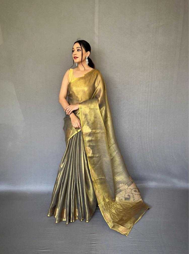 Ynf Tissue Silk KESH249 GULABO Silk Sarees Wholesale Designer Silk Sarees Zari Border Silk Sarees Silk Sarees For Weddings Manufacturer