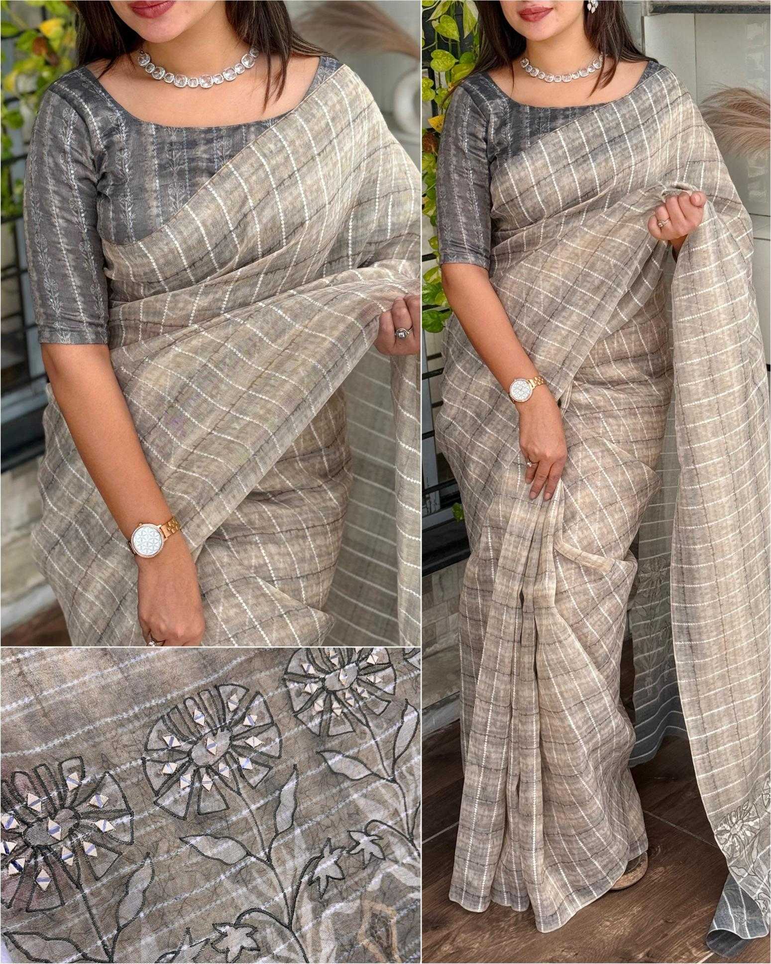 Ynf Tissue Silk KESH500 Aarohi Silk Sarees Wholesale Printed Silk Saree Designer Silk Sarees Silk Sarees For Weddings Manufacturer