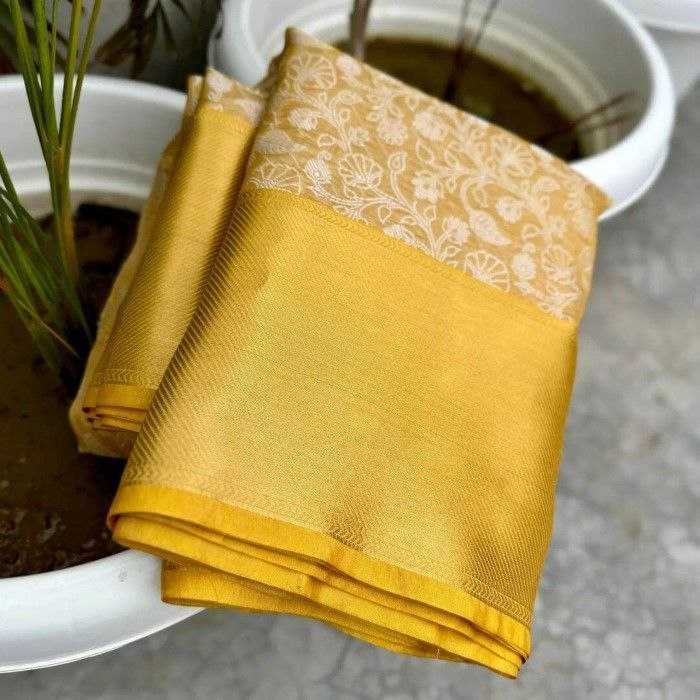 Ynf Tissue Silk KESH525 WHITE FLOWERS Silk Sarees Wholesale Party Wear Silk Sarees Banarasi Silk Sarees With Zari Work Manufacturer