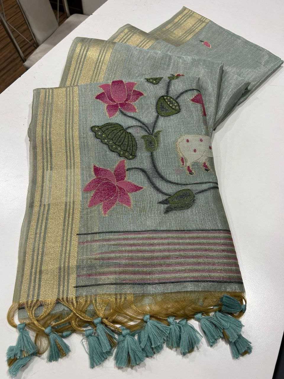 Ynf Tissue Silk KESH532 TISSUE SILK 2 Sarees Wedding Collections Festive Collections Wholesale Tissue Silk Saree Zari Border Sarees Traditional Sarees Manufacturer