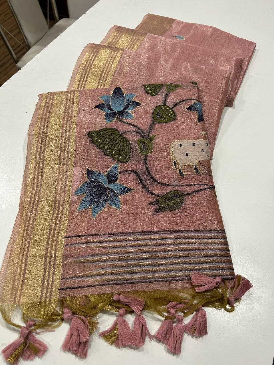 Ynf Tissue Silk KESH532 TISSUE SILK 2 Sarees Wedding Collections Festive Collections Wholesale Tissue Silk Saree Zari Border Sarees Traditional Sarees Manufacturer