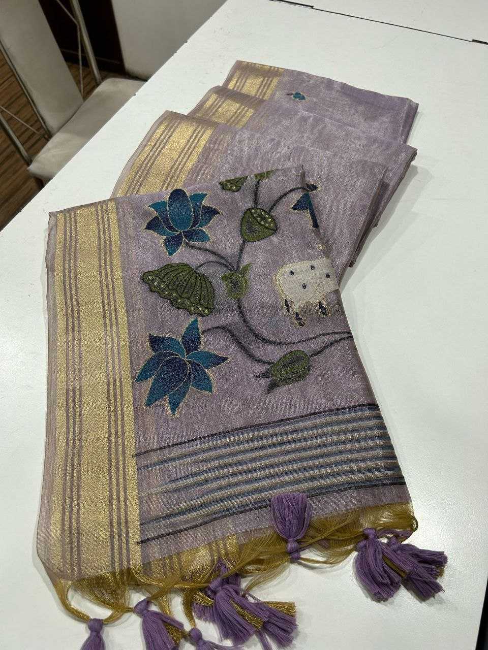 Ynf Tissue Silk KESH532 TISSUE SILK 2 Sarees Wedding Collections Festive Collections Wholesale Tissue Silk Saree Zari Border Sarees Traditional Sarees Manufacturer