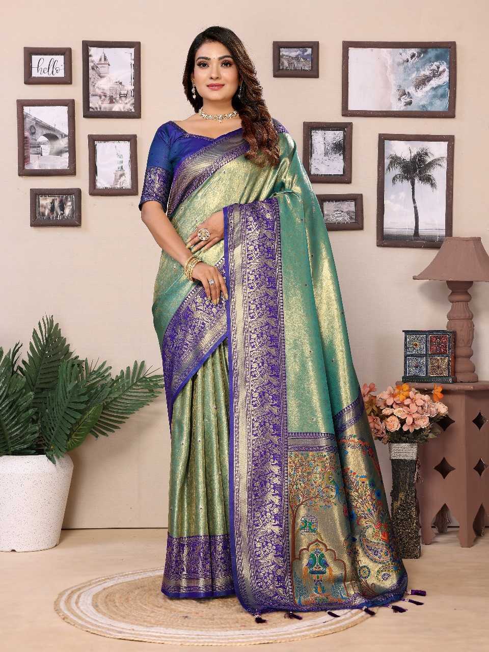 Ynf Tissue Silk RIN144 Vantara Silk Sarees Wholesale Banarasi Silk Sarees Designer Silk Sarees Silk Sarees For Weddings Manufacturer