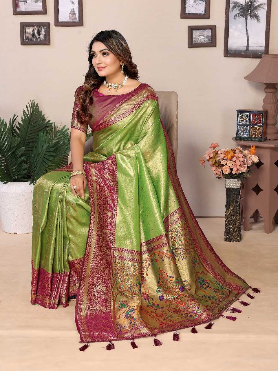 Ynf Tissue Silk RIN144 Vantara Silk Sarees Wholesale Banarasi Silk Sarees Designer Silk Sarees Silk Sarees For Weddings Manufacturer