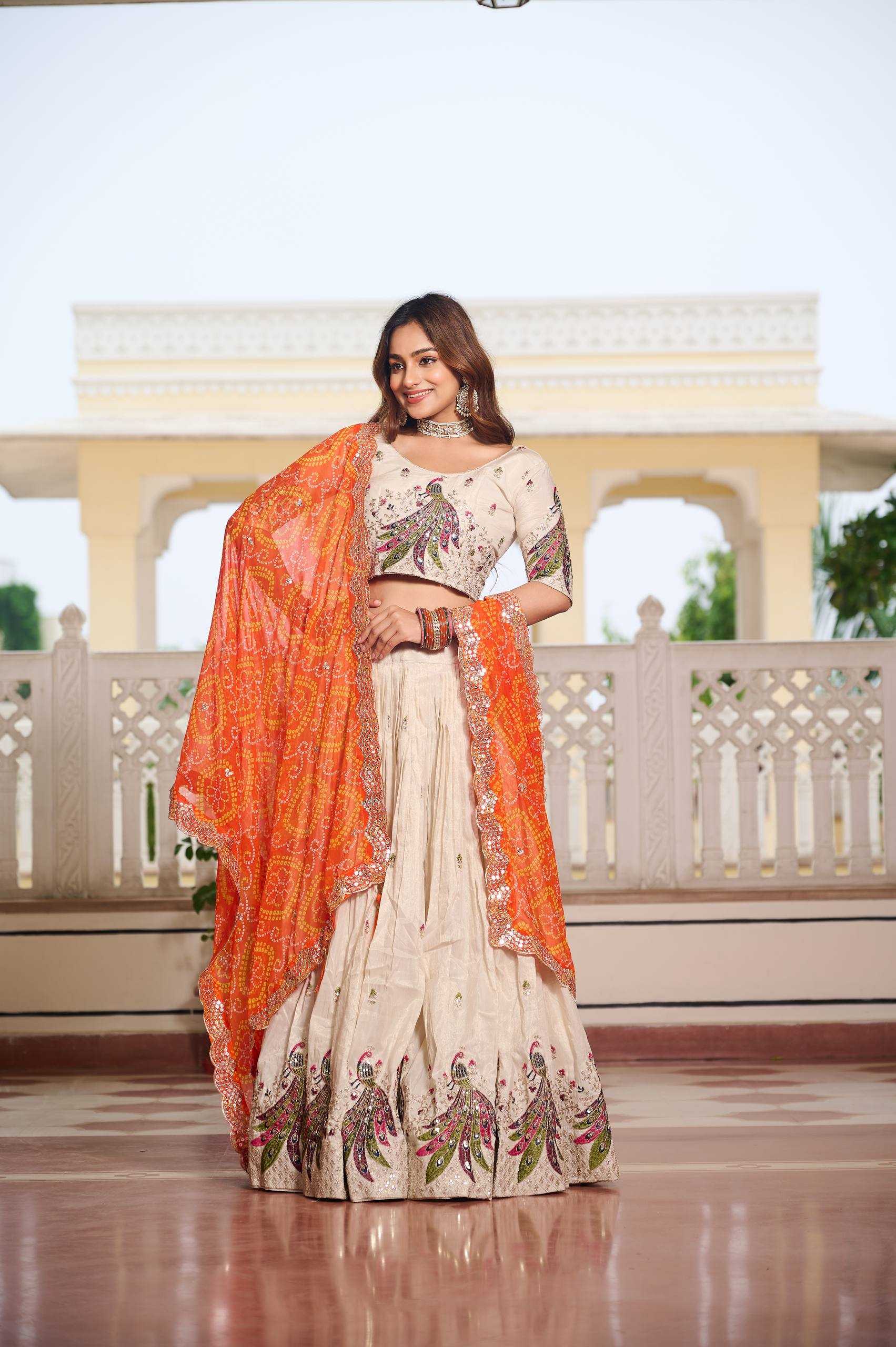 Ynf Tissue Silk RIN197 3083 Lehengas Wholesale Designer Lehenga Silk Lehenga Wedding Lehenga Manufacturer