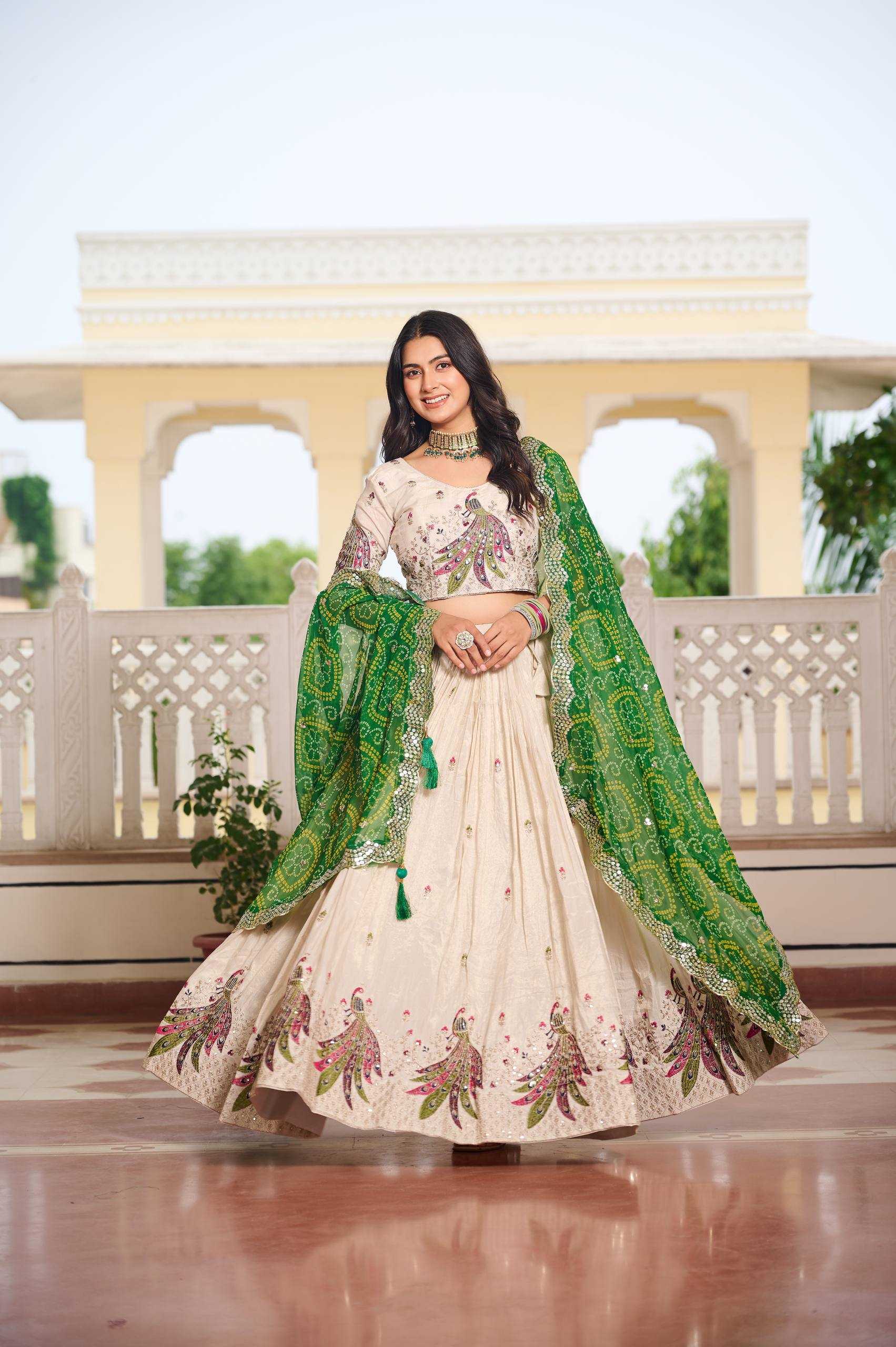 Ynf Tissue Silk RIN197 3083 Lehengas Wholesale Designer Lehenga Silk Lehenga Wedding Lehenga Manufacturer