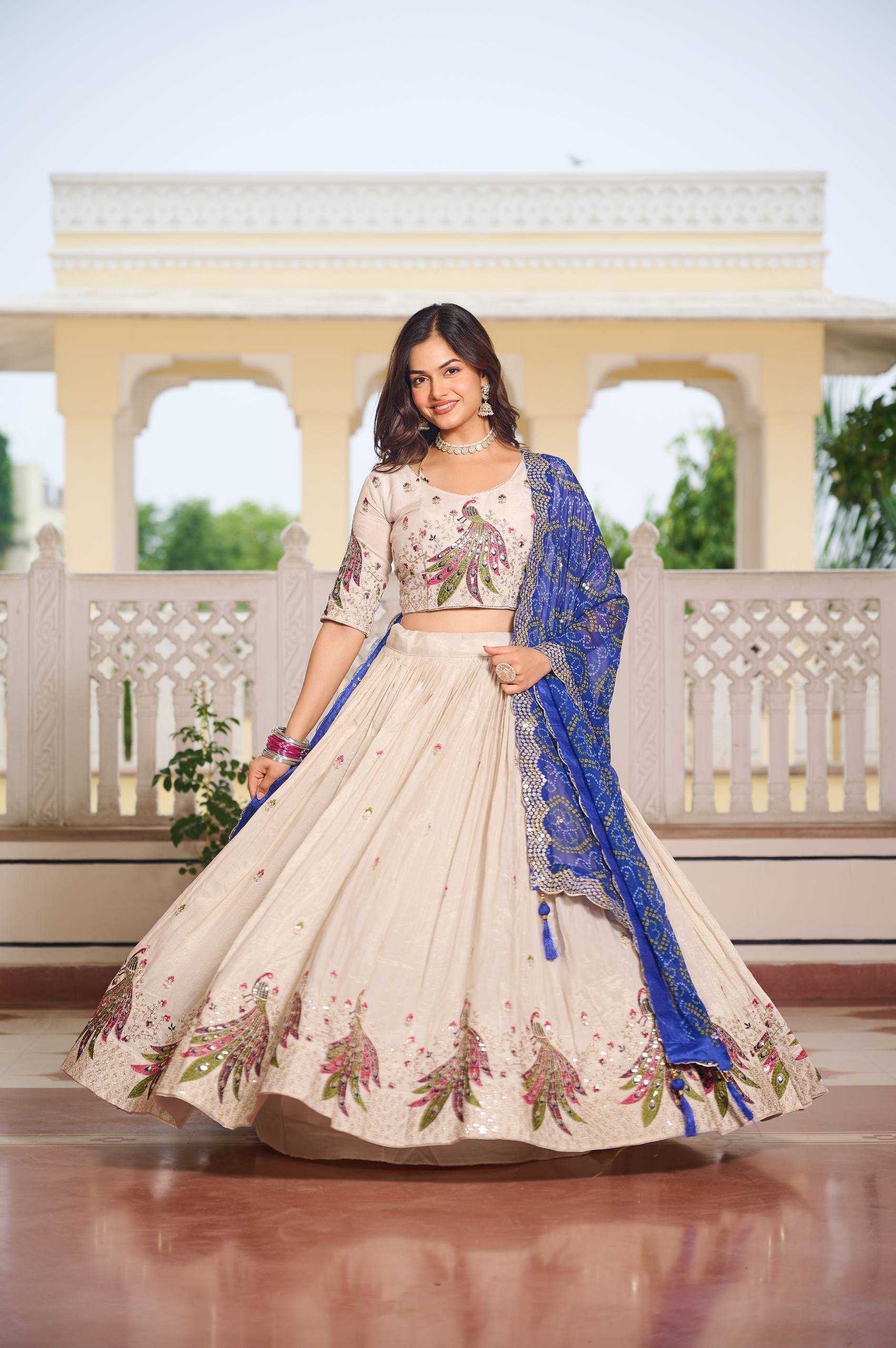 Ynf Tissue Silk RIN197 3083 Lehengas Wholesale Designer Lehenga Silk Lehenga Wedding Lehenga Manufacturer