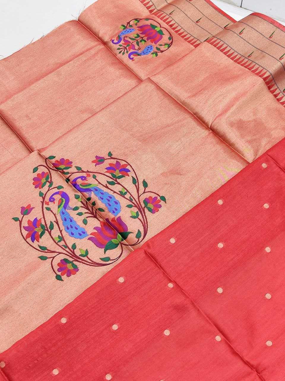 Ynf Tussar Silk KESH505 Antarang Paithani Sarees Wholesale Designer Sarees Party Wear Sarees Traditional Sarees Manufacturer
