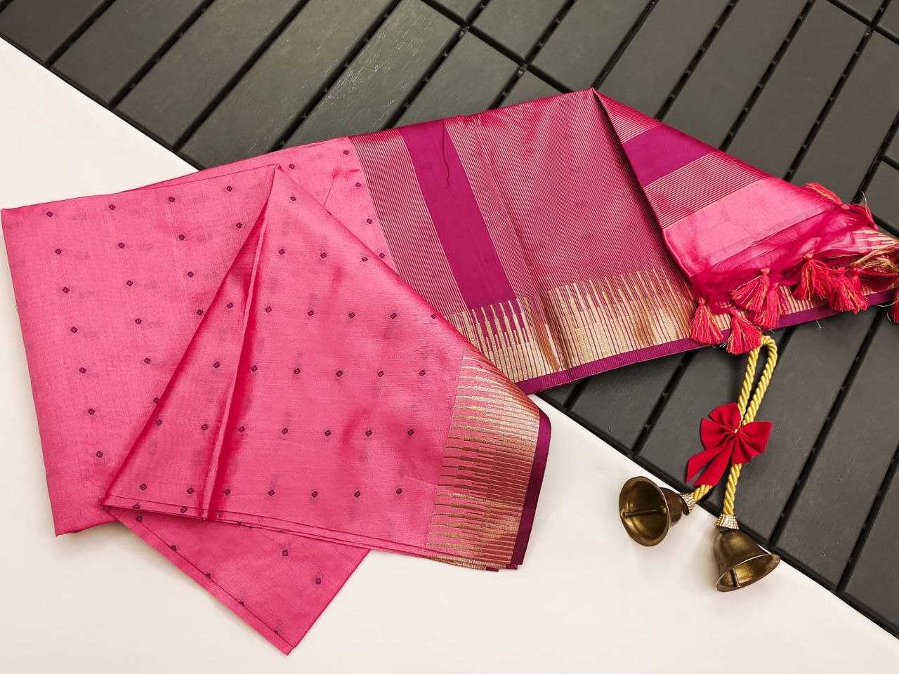 Ynf Tussar Silk KESH505 ELISHA TEMPLE Sarees Wedding Collections Festive Collections Wholesale Traditional Sarees Tussar Sarees Sarees With Blouse Manufacturer