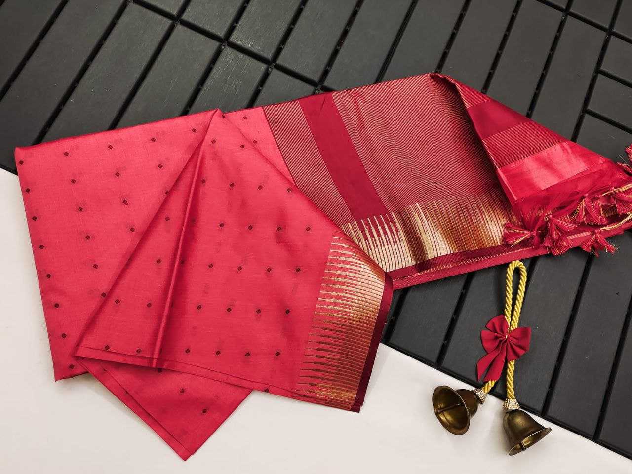 Ynf Tussar Silk KESH505 ELISHA TEMPLE Sarees Wedding Collections Festive Collections Wholesale Traditional Sarees Tussar Sarees Sarees With Blouse Manufacturer