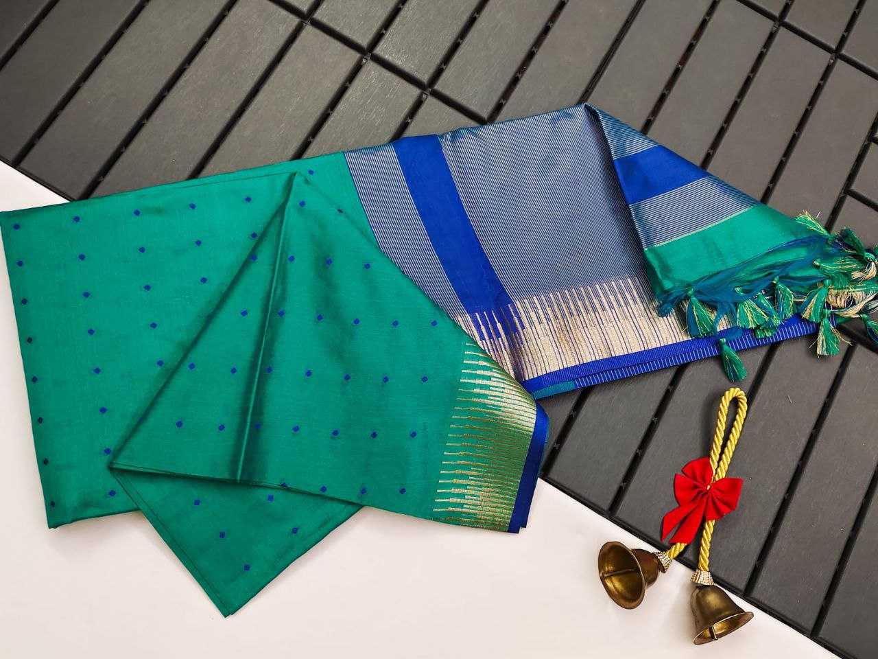 Ynf Tussar Silk KESH505 ELISHA TEMPLE Sarees Wedding Collections Festive Collections Wholesale Traditional Sarees Tussar Sarees Sarees With Blouse Manufacturer