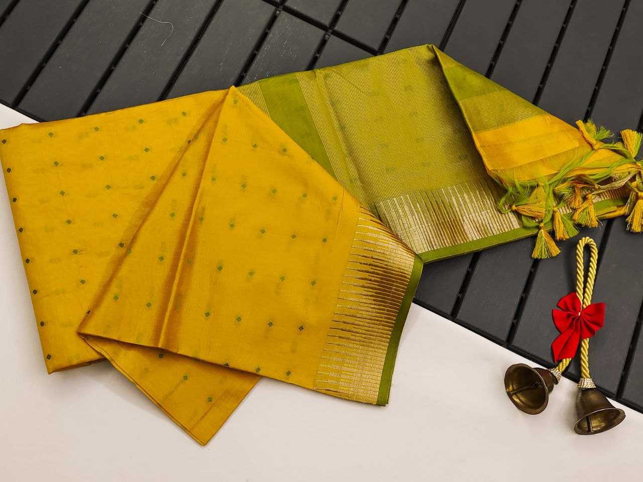 Ynf Tussar Silk KESH505 ELISHA TEMPLE Sarees Wedding Collections Festive Collections Wholesale Traditional Sarees Tussar Sarees Sarees With Blouse Manufacturer