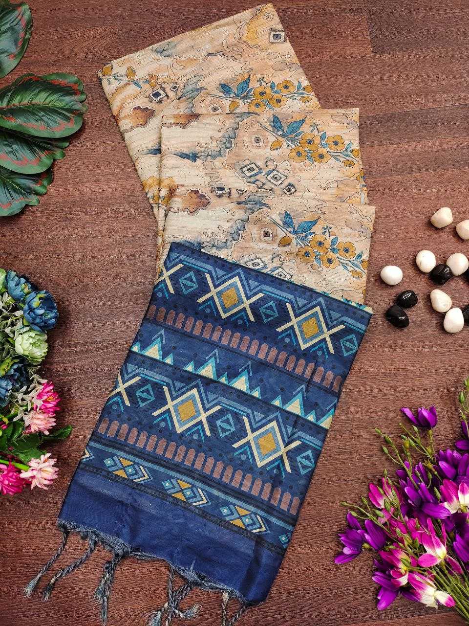 Ynf Tussar Silk KESH505 MONIKA 103 Sarees Wedding Collections Festive Collections Wholesale Printed Sarees Zari Border Sarees Tussar Sarees Manufacturer
