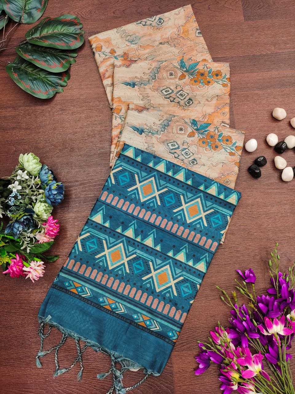 Ynf Tussar Silk KESH505 MONIKA 103 Sarees Wedding Collections Festive Collections Wholesale Printed Sarees Zari Border Sarees Tussar Sarees Manufacturer