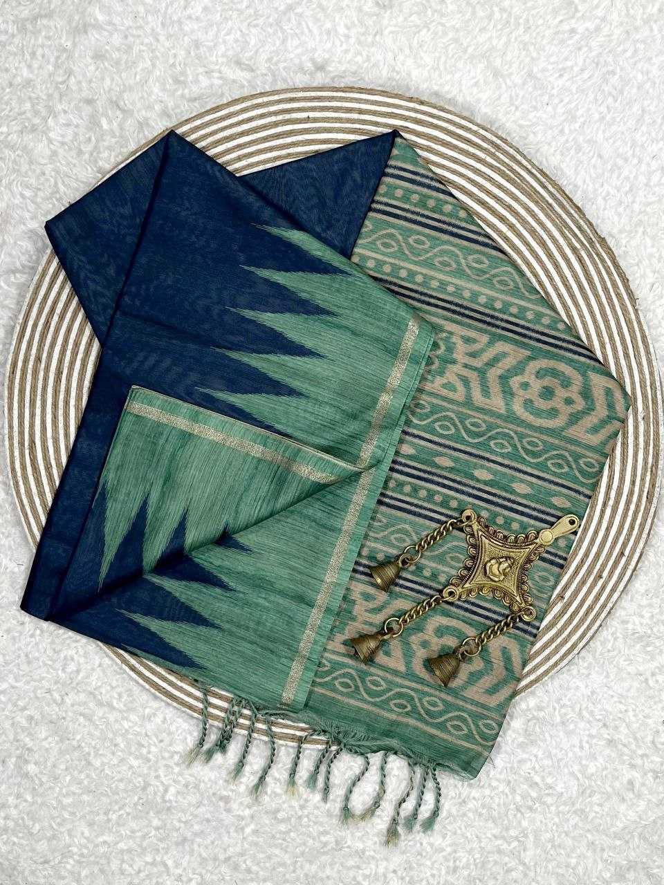 Ynf Tussar Silk KESH505 monika temple Sarees Wholesale Designer Sarees Party Wear Sarees Fancy Sarees Manufacturer