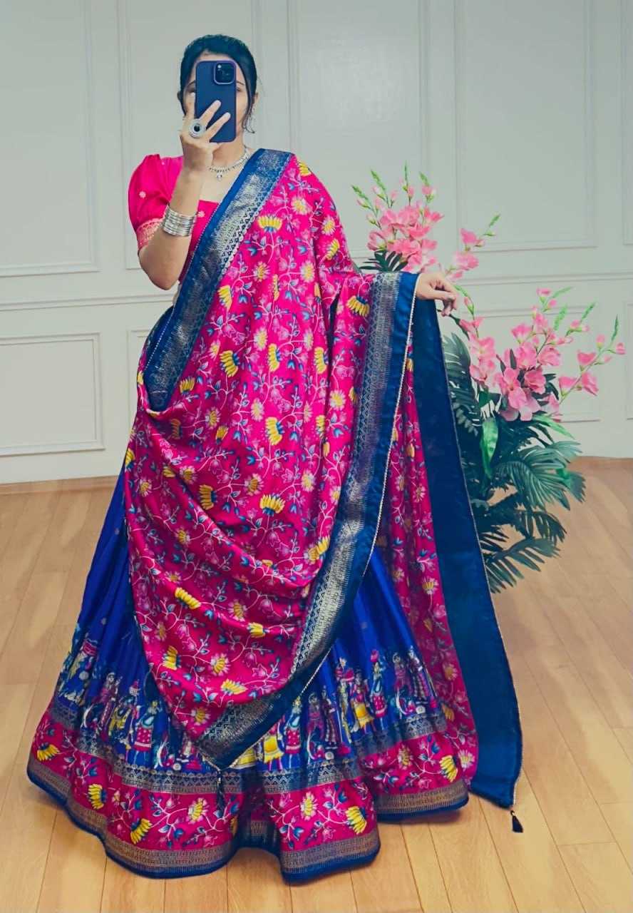 Ynf Tussar Silk KESH511 BARATI Lehengas Wholesale Traditional Lehenga Silk Lehenga Printed Lehenga Manufacturer