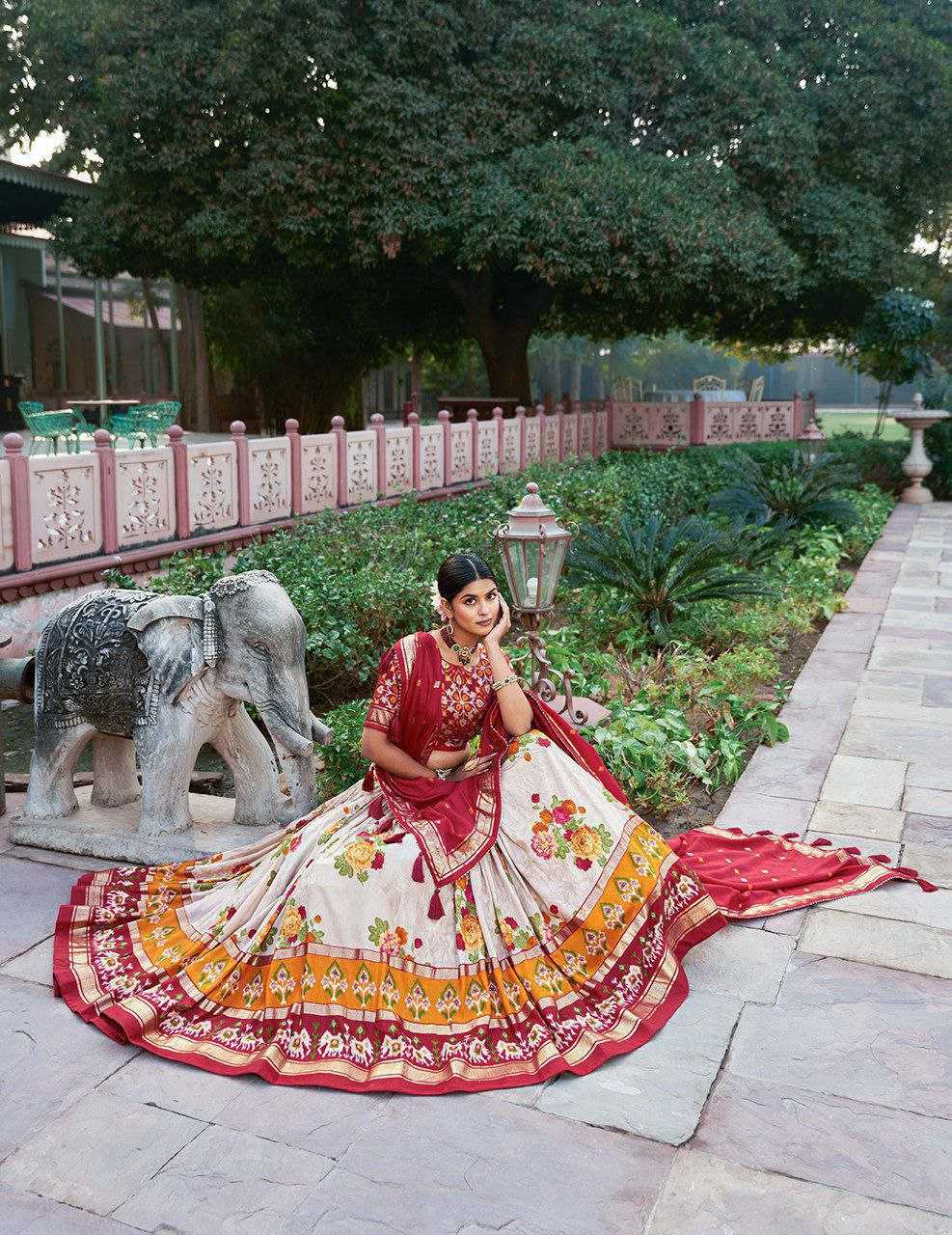 Ynf Tussar Silk KESH511 GULAB Lehengas Wholesale Traditional Lehenga Silk Lehenga Printed Lehenga Manufacturer