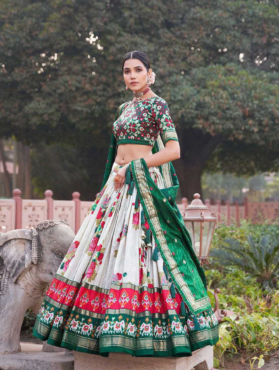 Ynf Tussar Silk KESH511 GULAB Lehengas Wholesale Traditional Lehenga Silk Lehenga Printed Lehenga Manufacturer