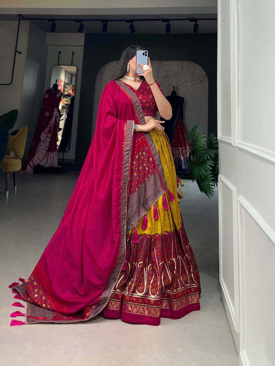 Ynf Tussar Silk KESH511 MENGO Festive Collections Wholesale Navratri Chaniya Choli Manufacturer
